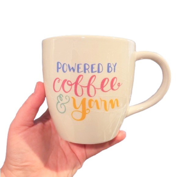 Other - Powered by Coffee & Yarn Mug - Brand New Gift Crocheter Knitter